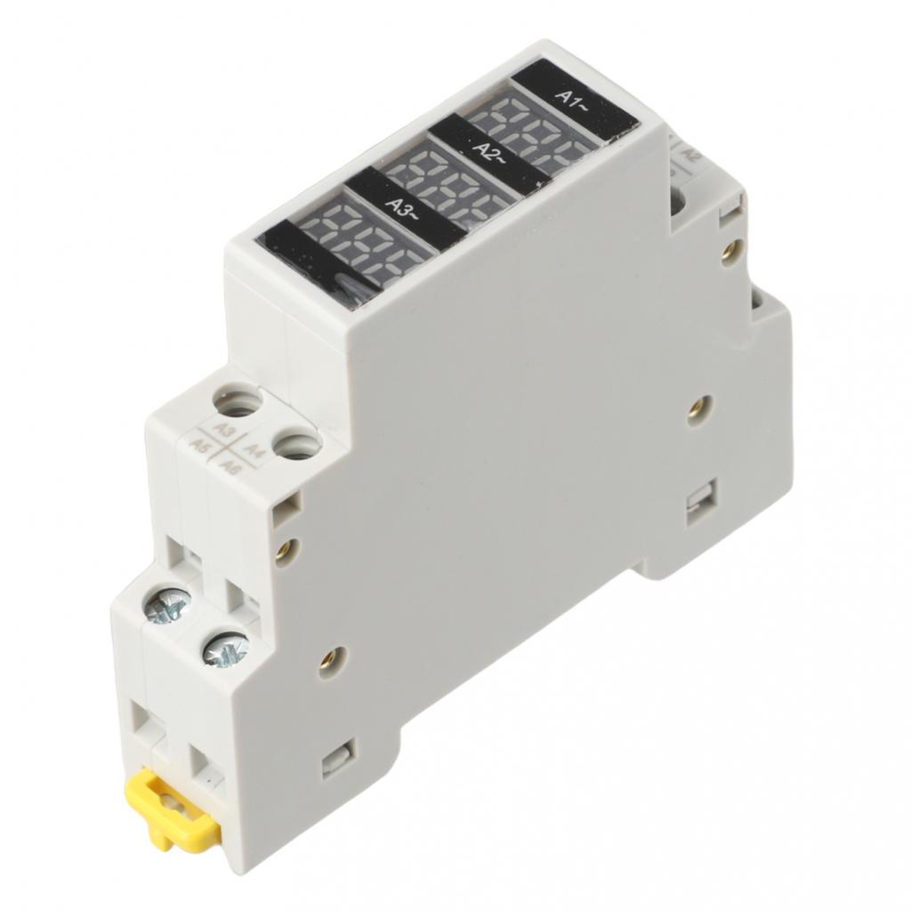 Din 35mm Standard Guide Rail Tools Long Three-phase Ammeter