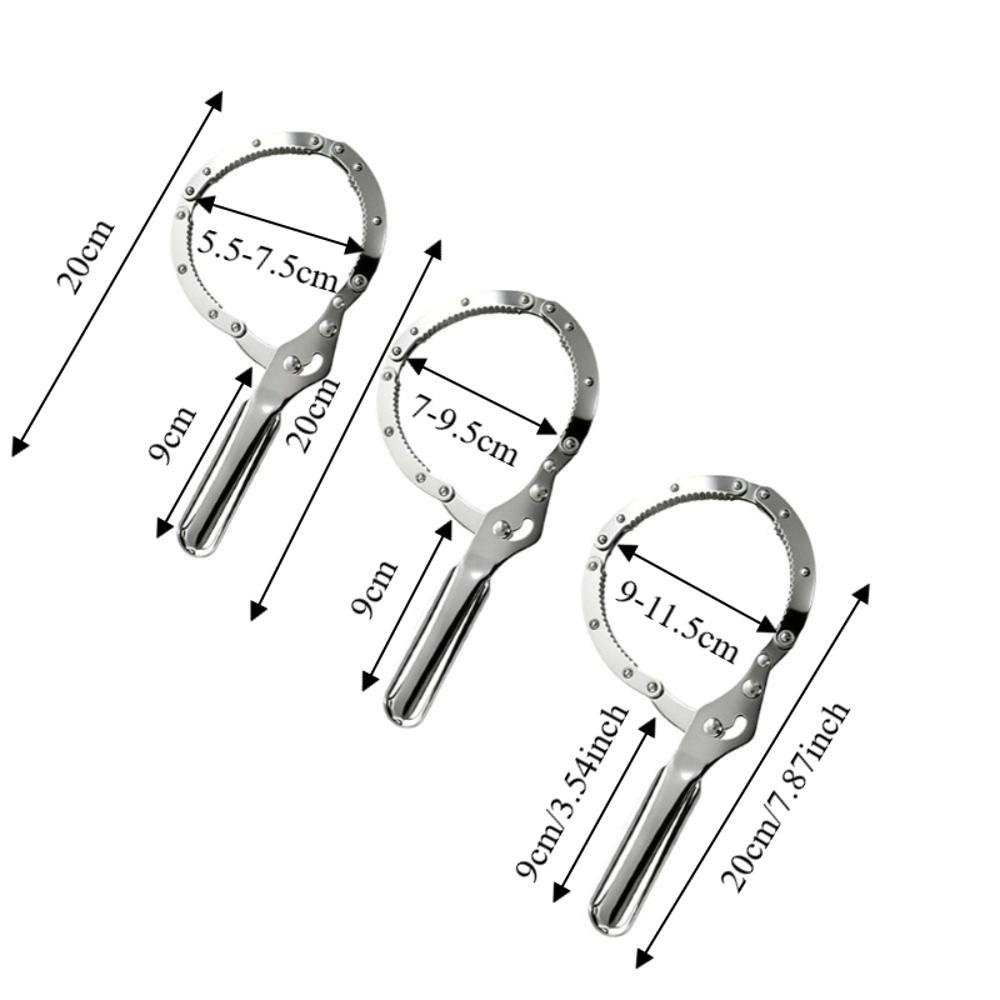 Chain Reinforcement Oil Filter Wrench Durable Chain Reinforcement Wrench Automotive Use