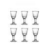6pcs Sets Shot Glasses Small Capacity Glass Chinese Spirits Cup Goblet Wine Dispenser Wholesale Cups Mini Transparent Drinkware