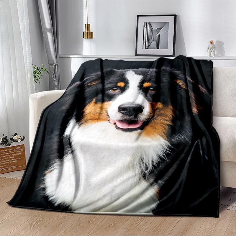Personalized German Shepherd blanket Husky tiger camping picnic blanket living room sofa throw blanket