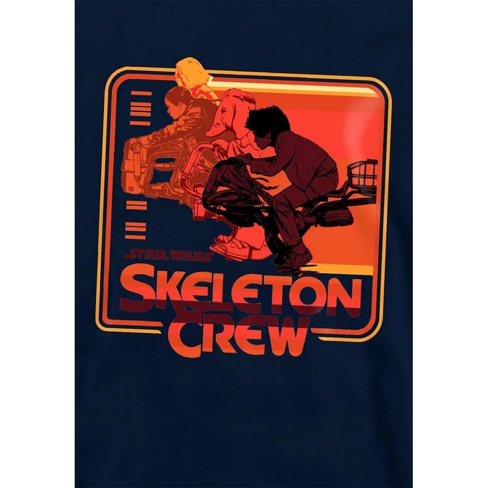 Star Wars: Skeleton Crew Childrens/Kids Retro Badge Hoodie
