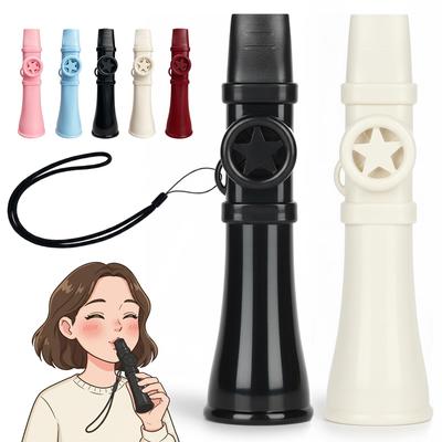 GOKEI Membran Ohne Noten Sofort Neueste Verbesserte mit Wind Musikalisch Solo Wind Geschenk für Alle 1 Schwarz 1 Weiß Kazoo, Vibration, Erforderlich, Ton,