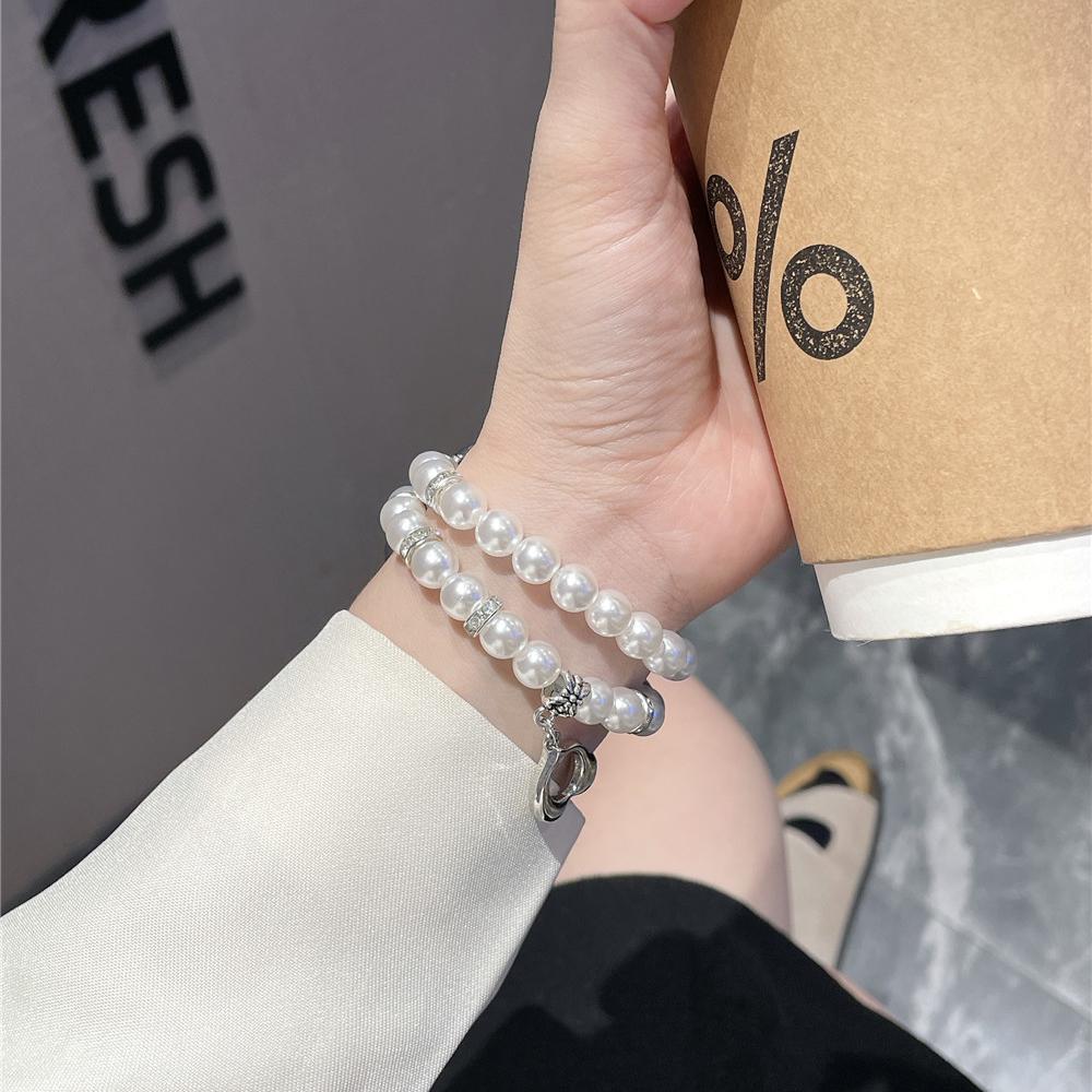 Luxury Pearl Band for Apple Watch Series Ultra 9 8 7 6 5 4 3 Se Watch Bracelet Pendant for IWatch Ultra/2 41 45mm 38mm 42mm 40mm 44mm 49mm Accessories