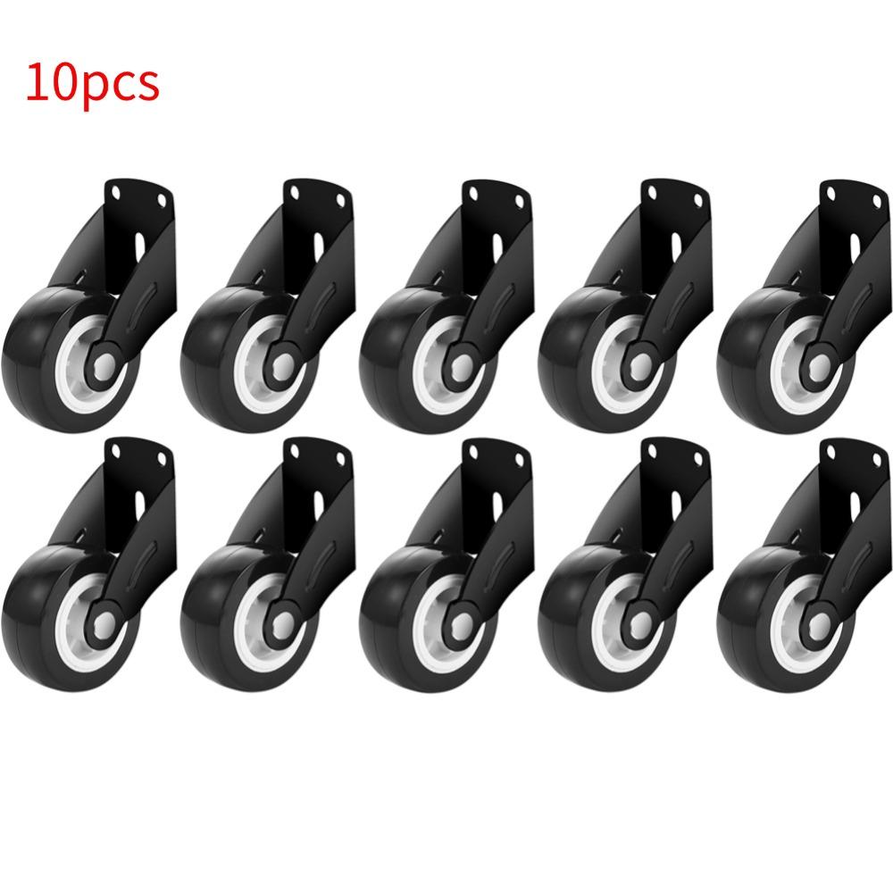 Furniture Casters Wheels Soft Rubber Swivel Caster Quite Roller Wheels for Trolley Baby Crib Bed Wheels Household Moving Tool