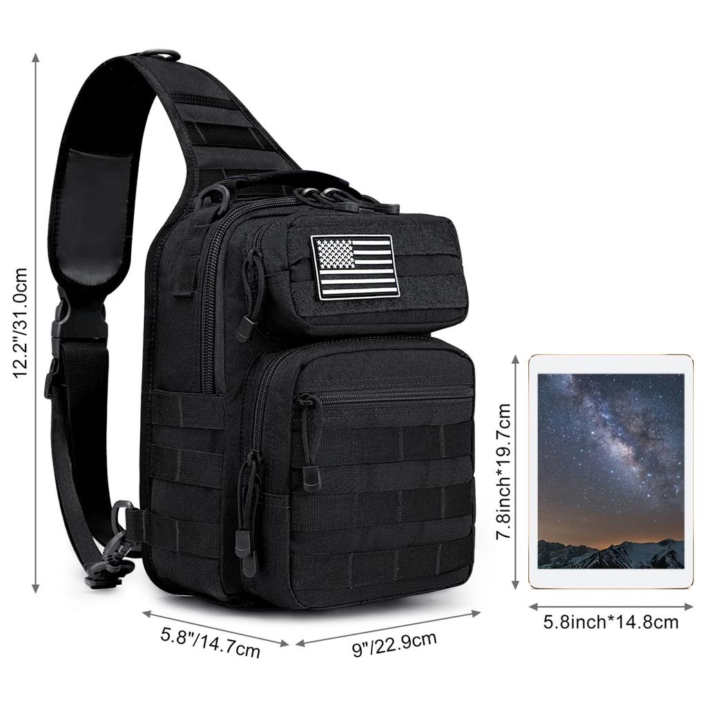Body One Shoulder Sling Tactical Chest Large Outdoor [G4Free] Bag, Bag, Bag, Bag, Bag, Crossbody, Leather, EDC, Small, Capacity, Durable, Commuting,