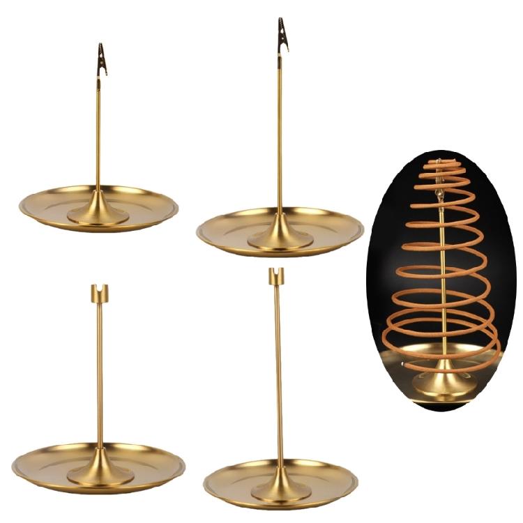 Multifunctional Incenses Stand Base Clip Buddhas Metal Incenses Stick Holders Clip with Ashes Catchers Tray Set