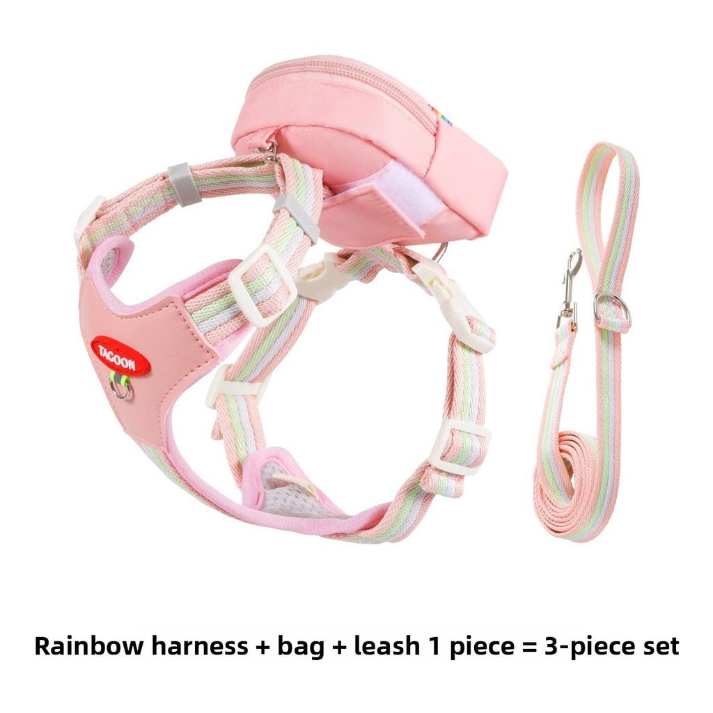 Pet Harness For Small Dogs Polyester Breathable No Pull Adjustable For Outdoor Walks
