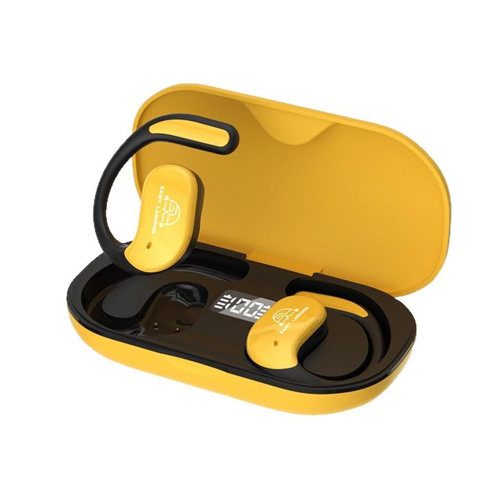 Bone Conduction Sports Ear-Hook Earbuds: High Sound Quality, Ultra-Long Battery, Universal for Phones