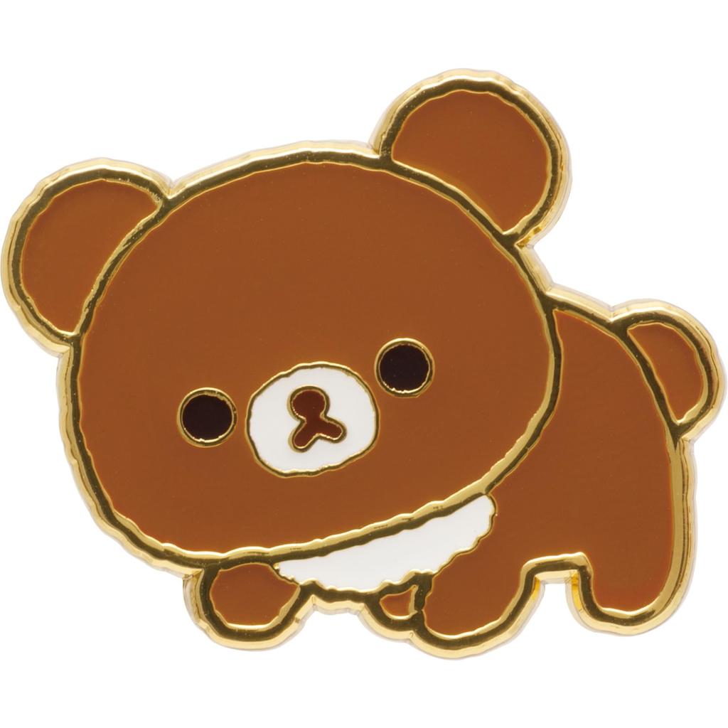 AB40701 Rilakkuma Kumakyun Pin Set "Chairoikoguma's Days"