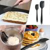Dough scraper (4 pieces), silicone spatula with metal core, heat-resistant up to 230 C, BPA-free silicone kitchen gadget, ideal for cooking and baking