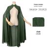 Multicolor Chiffon Gothic Cape: Long Wedding & Halloween Shawl for Women