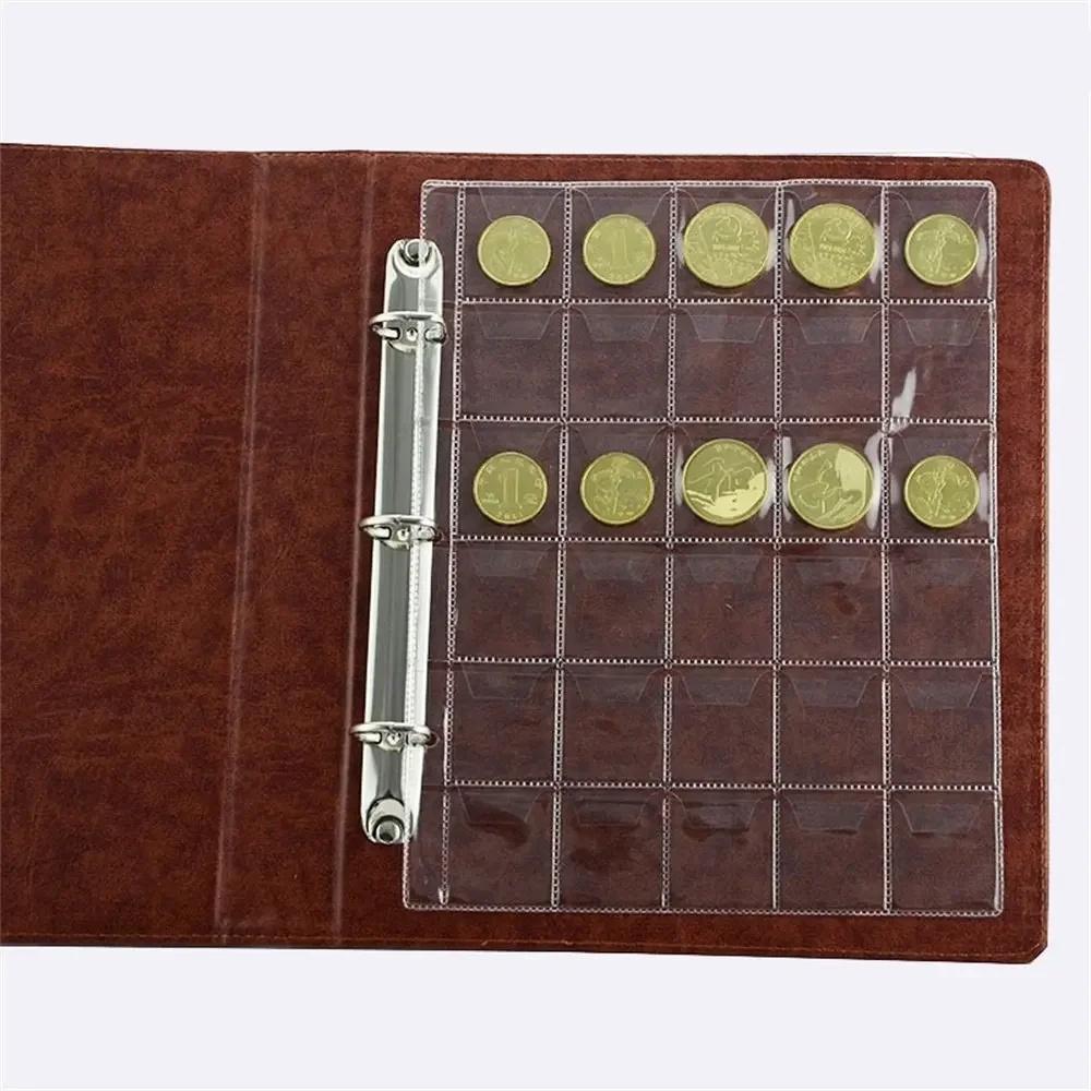 20/30/42 Pockets Coins Collection Album Collection Money Album Case Classic Coin Holder Sheet Mini Penny Coin Storage Albums