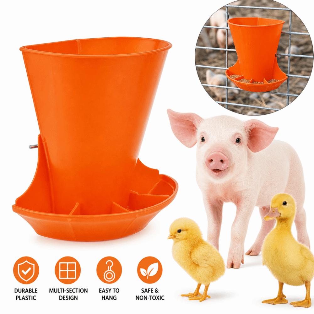 Plastic Piglet Feeding Trough Wall-mounted Automatic Pig Chute  Piglet Breeding