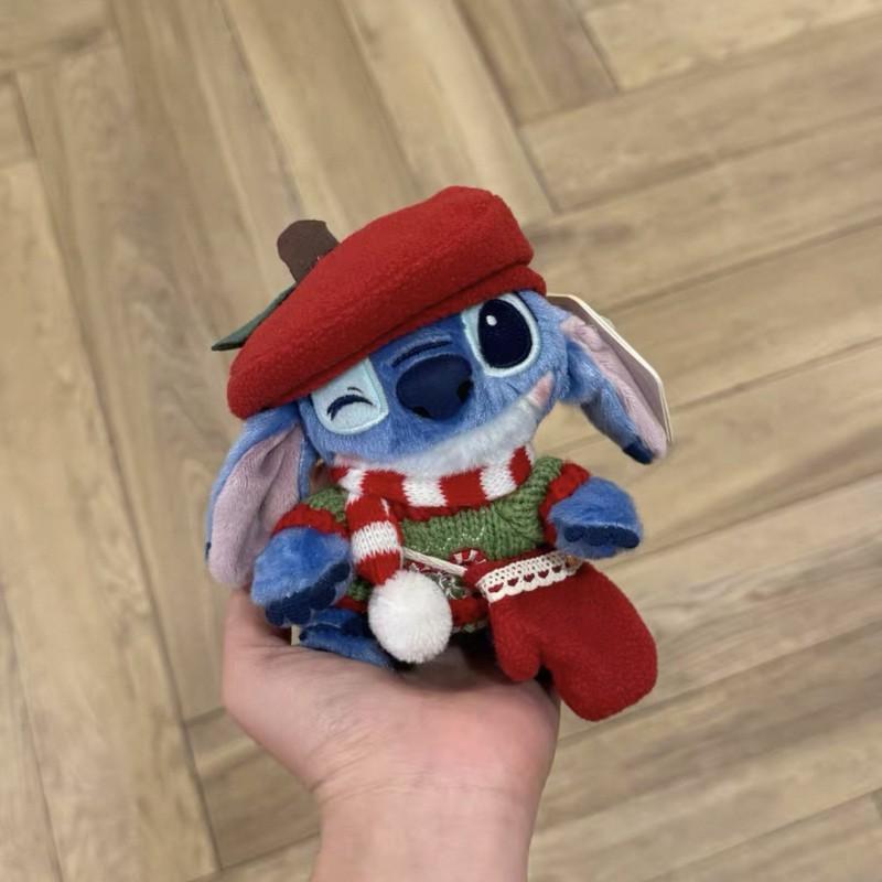 Stitch Plush Keychain Cartoon Character Pendant Cute Chef Doll Bag Charm Gift Kids