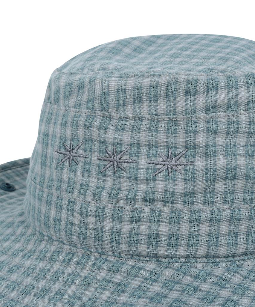 Sseonleobeutueo Check Pioneer Bucket Hat Blue