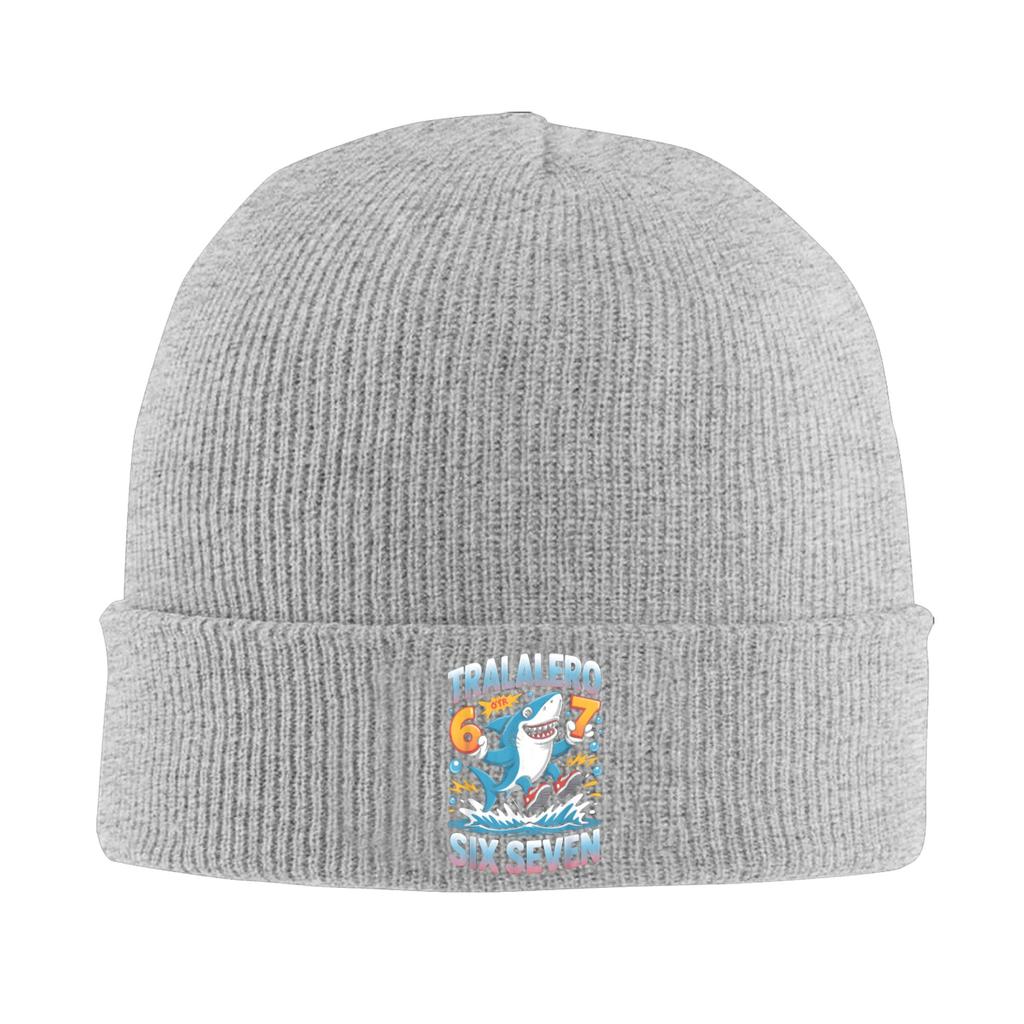 67 Brainrot Italian Meme Funny Knit Hat  Beanie Hats Kpop Warm Soft Female Male Bonnet Hats Winter Custom Street Caps Gift