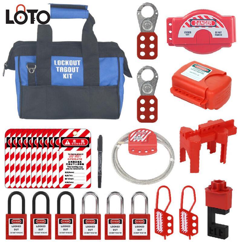 LOTO Portable Safety Lockout Tagout Kit Bag