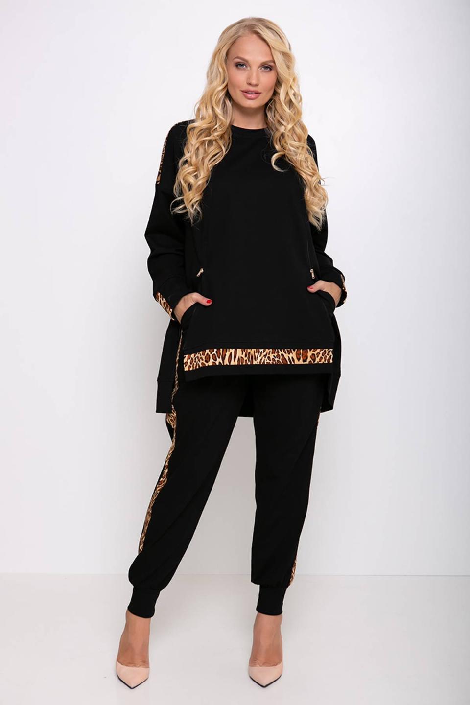 

Брючний костюм у спортивному стилі Tatiana ТЕЙЛА 4XL чорний