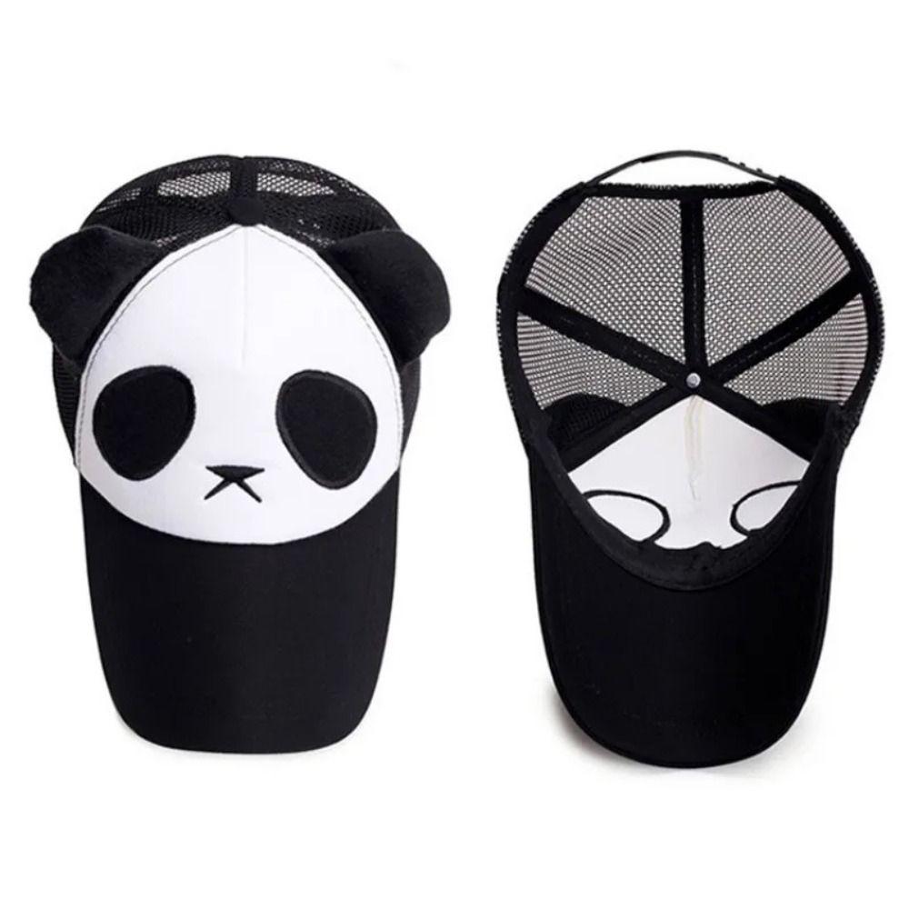 Mesh Panda Baseball Cap Breathable Hollow Mesh Cap Fashion Sports Net Hat  Sports