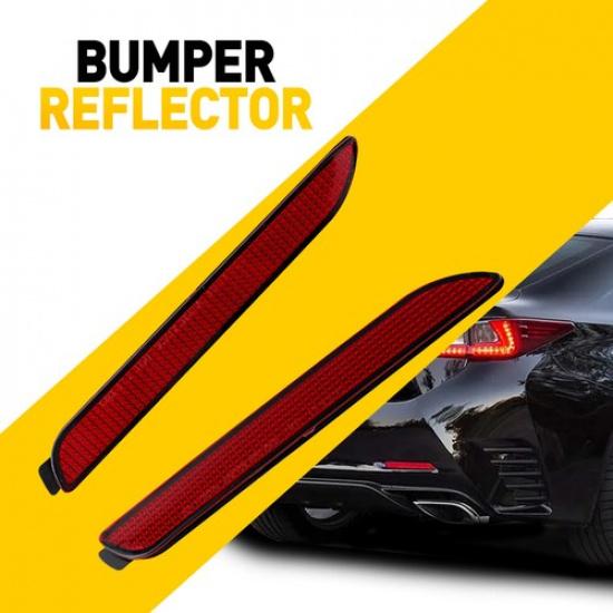 2Pcs For Sienna Toyota 2010 11-2017 Rear Bumper Red Reflector Light Brake Lamp