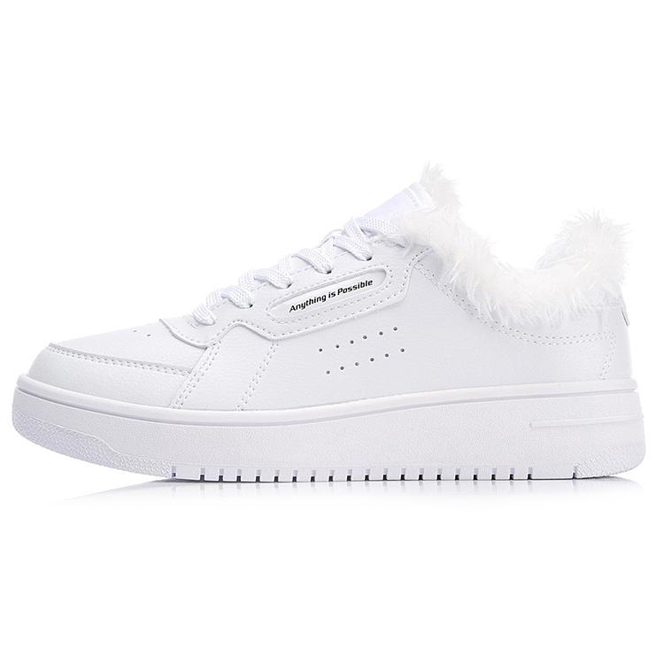 

Новая коллекция спортивной моды LiNing Теплые, противоскользящие и износостойкие легкие низкие кеды для скейтбординга женские белые AGCN352-5 36