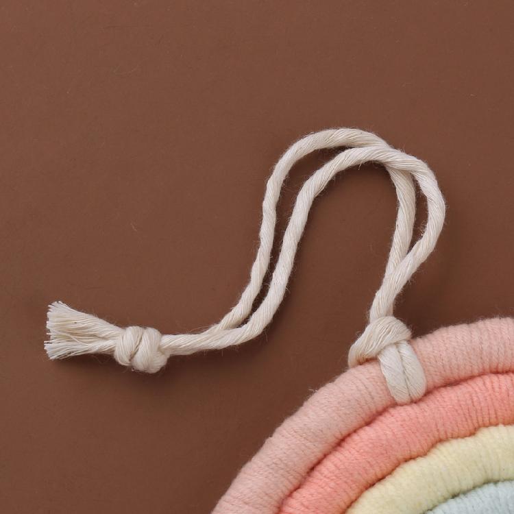 Weaving Ornaments Nordic Kid Rooms Wall Hanging Rainbow Shaped 2 Sizes To Choose
