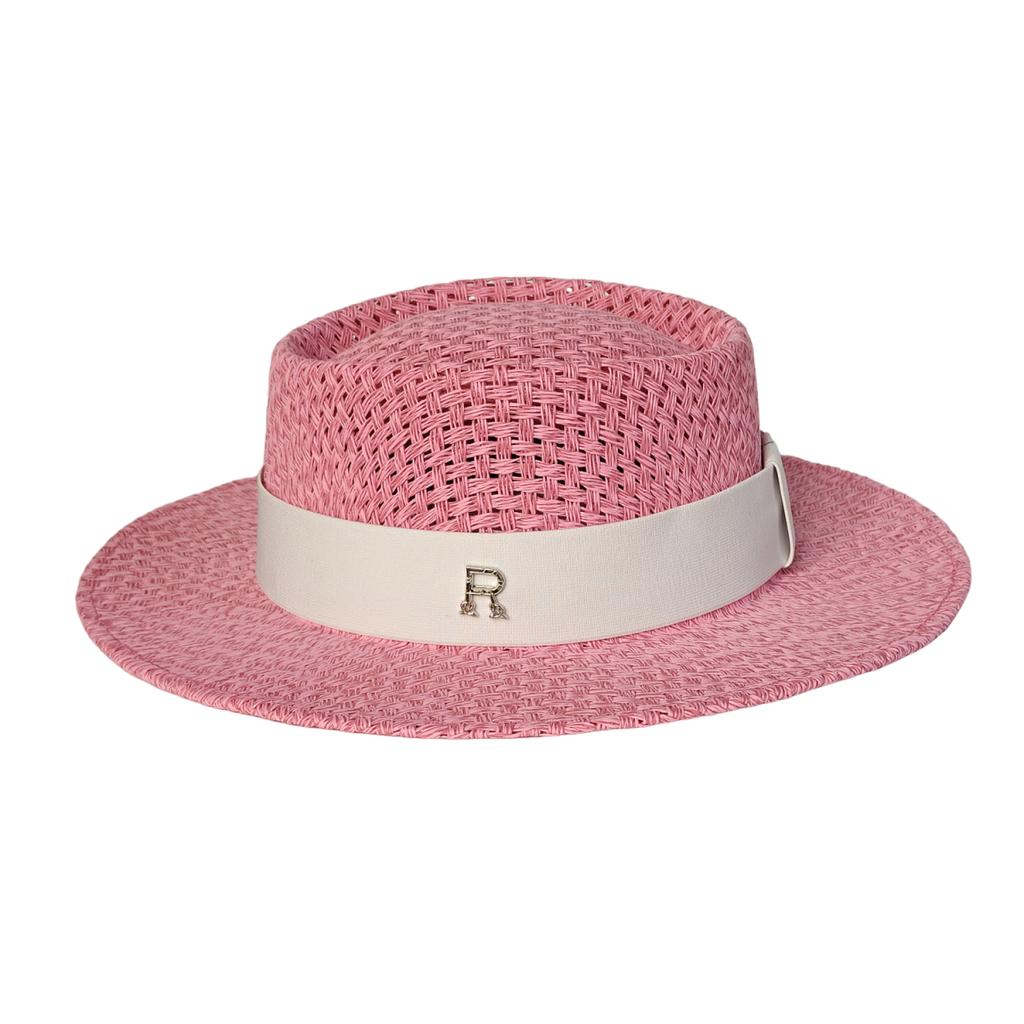 R High Quality Beach Sun Straw Hats For Women Uv Sun Protection Wide Brim Summer Straw Hat Hollow Design Boater Chapeau Femme