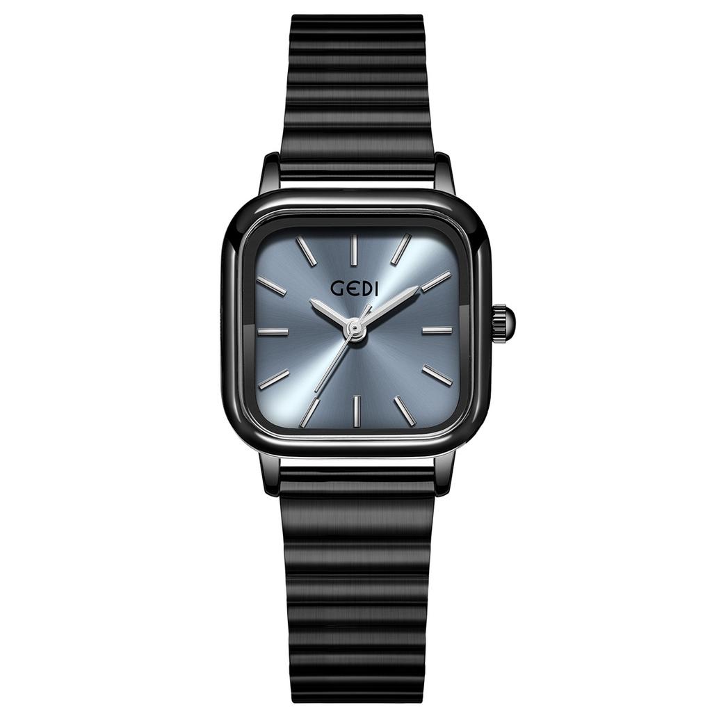 Simple And High-End Small Square Plate Women'S Watch, High Value, Small And Exquisite Bamboo Steel Belt, Waterproof Quartz Watch