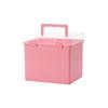 Portable 48 & 80 Color Marker Storage Box - Transparent Stationery Case