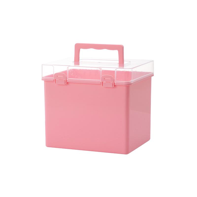 Portable 48 & 80 Color Marker Storage Box - Transparent Stationery Case