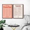 Ways To Say I Love You Canvas Painting Lyrics Poster Nordic Wall Art Retro Music Quotes Picture Print for Living Room Home Decor