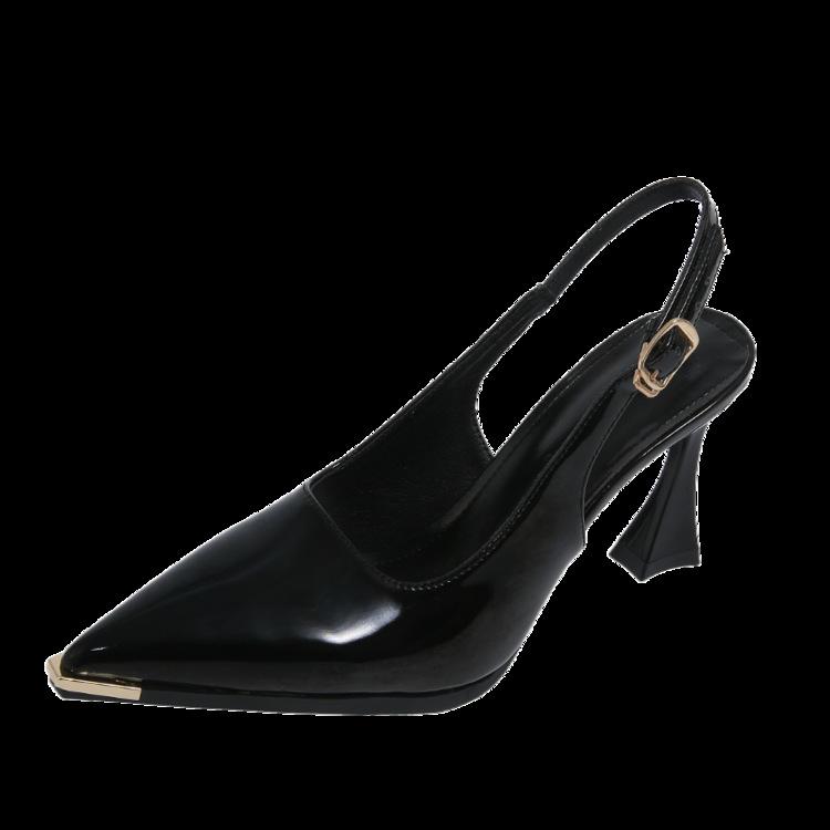 Fashion 2025 New Summer Women Black Fashion Sandals Woman Heels Pumps Sexy Pointed Toe Sandalias Female High Heels Shoes Women