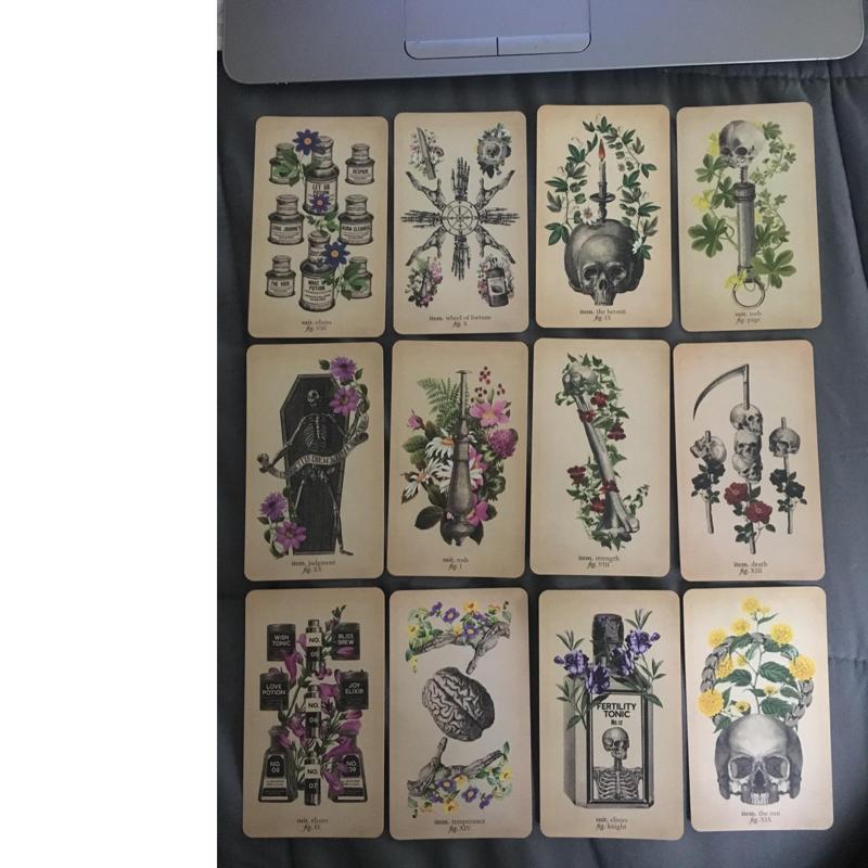 The Antique Anatomy Tarots 78-Card Deck Full English Oracle Cards Divination Fate Family Party Board Game