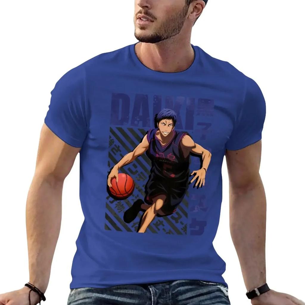 Nuova moda pesante Kuroko no Basket - Daiki Aomine Maglietta Essenziale Abbigliamento Estetico personalizzati t-shirt nere semplici uomo