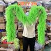 DIY 1/2/3/6/10 Ply Natural White Ostrich Feathers Boa Trim  for Craft Wedding Party Festival Clothing Decoration Plumes Shawl 2M