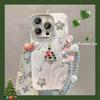Flash Diamond Three-Dimensional Christmas Tree Mobile Phone Case Is Suitable For Apple 17Promax Feather Yarn All-Inclusive 16Pro Advanced Sense 14