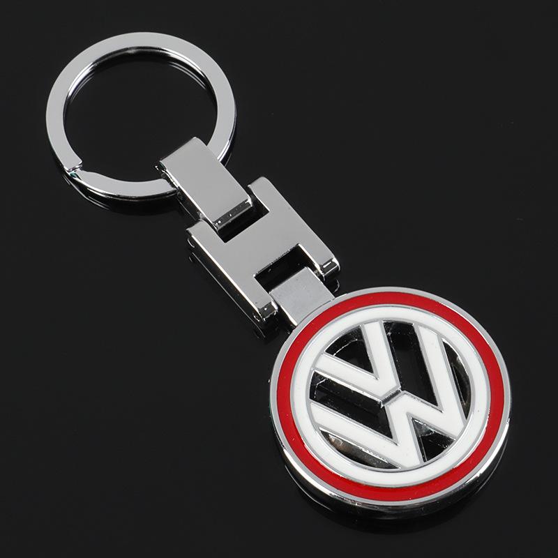 Car Badge Keychain Metal Keyring Holder Pendant for Volkswagen VW SR36 JETTA MK4 PASSAT Polo SCIROCCO Sharan TOURAN T-ROC PQ3