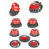 7 Pieces Angle Grinder Wire Wheel Brush Cup Set with Threaded Arbor Easily Install Accessories