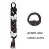 Synthetic Cool Girl Attachment For Braids Elastic Band Kanekalon Hair Extension Ponytail For Women Boxing Braid Hair Ponytail