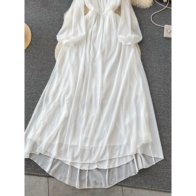 Accessible Luxury French Dress High Waist Slimming Long Tube Top