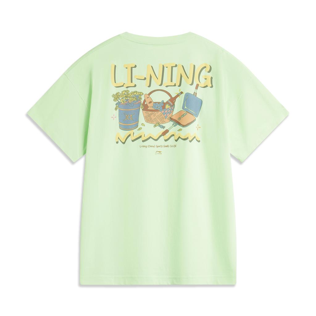 Li Ning Sports Life Collection T Shirt Women's Light Neon Green AHSU646-2