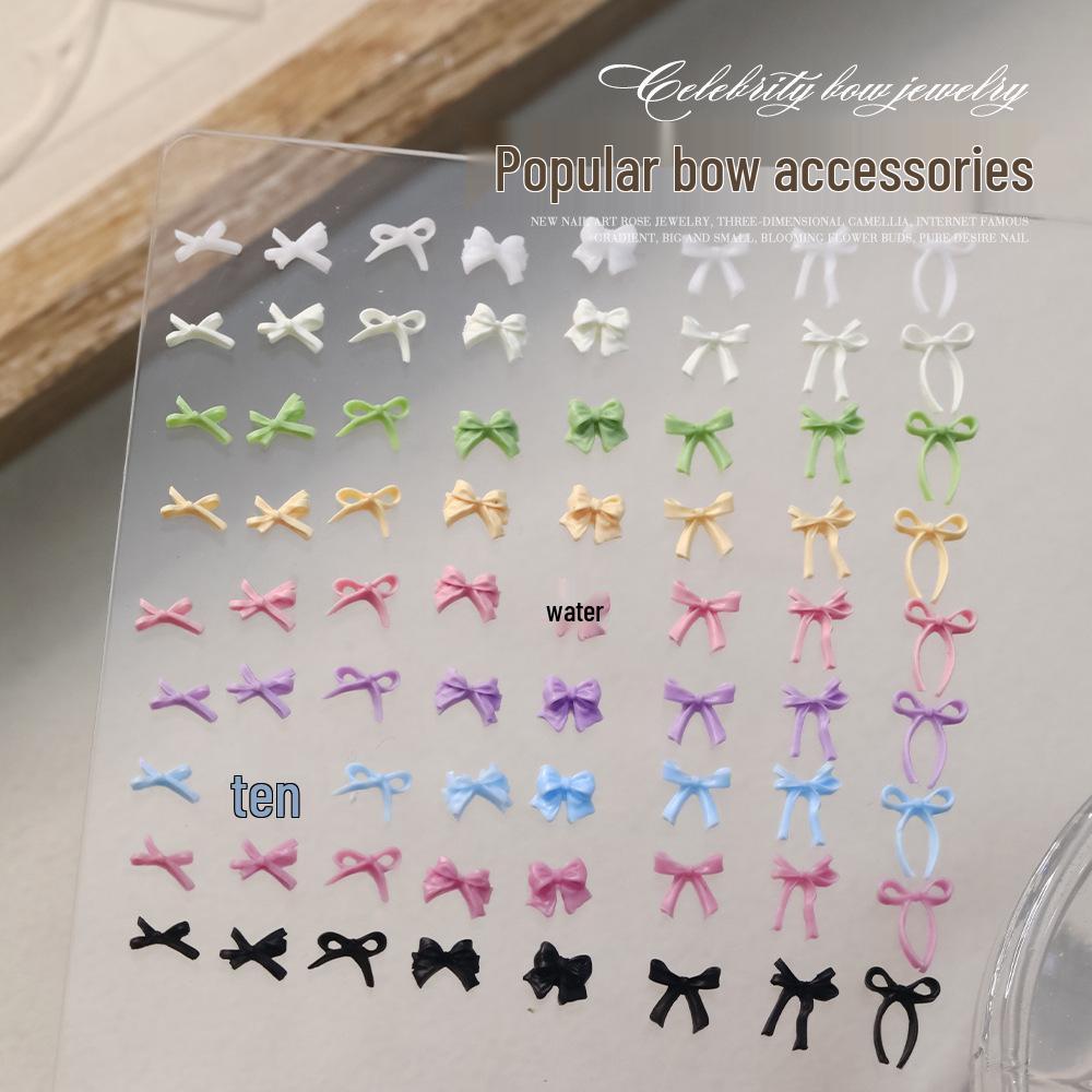 

Versatile Summer Dopamine Bowknot 3D Nail Art Decorations