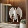 3D Printed Dark Angel Statue, Gothic Hooded Figurine, Detailed Winged Desk Decor for Home Office, Edgy Art Gift