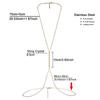 Sexy European & American Crystal Waist & Bikini Chest Chain - Creative Stainless Steel Body Chain Jewelry