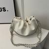 Stylish Cloud Bag For Women In Black White Brown And Silver With Soft Pu Material