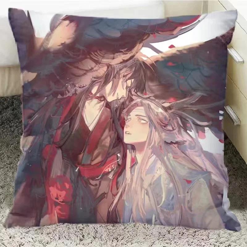 Großmeister des Dämonischen Kults Doppelseitig bedruckter Kissenbezug China Danmei Anime Mo Dao Zu Shi Lan Wangji Wei Wuxian Kissenbezug