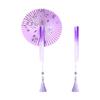 Folding Paper Fan With Traditional Floral Pattern Vintage Round Hand Held Paper Fan Group Fan Antique Chinese Style Fan Home
