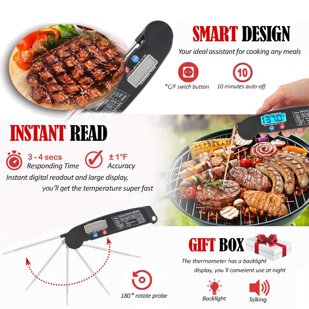Meat Thermometer Probe Digital Grill Instant Read Food Cooking Grill Kitchen BBQ QZ02701#1