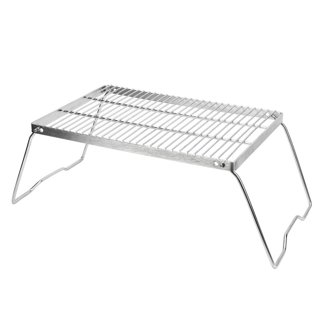 Grelhador de Campismo Dobrável Aço Inoxidável 304 Grelhador Portátil para Churrasco Grelhas de Campismo para Cozinhar ao Ar Livre Mochilismo Caminhadas