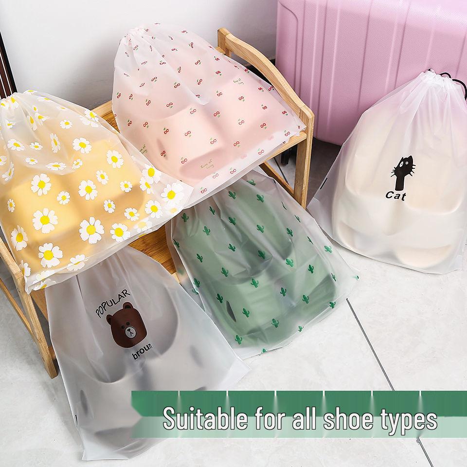 Portable Shoe Storage and Dust Cover Bag for Travel and Home